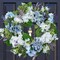Spring Wreaths for Front Door, 20" Artificial Hydrangea Eucalyptus Wreath with Lavender – Light Blue, White & Green Spring Easter Summer Floral Door & Wall Décor